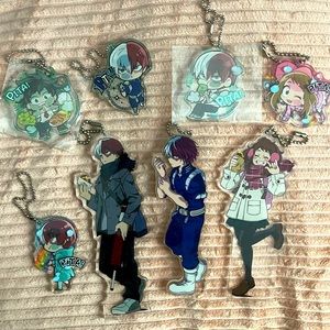 My hero academia Japan import keychains